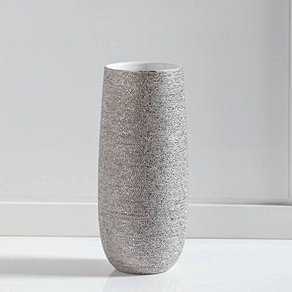 Torre and Tagus Brava Silver Spun  Vase, Ceramic