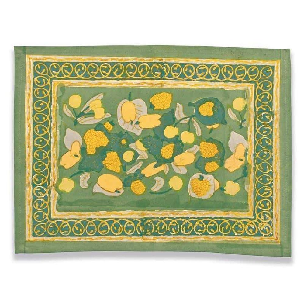 Couleur Nature Fruit Yellow/Green Placemats 15X18 - Set Of 6