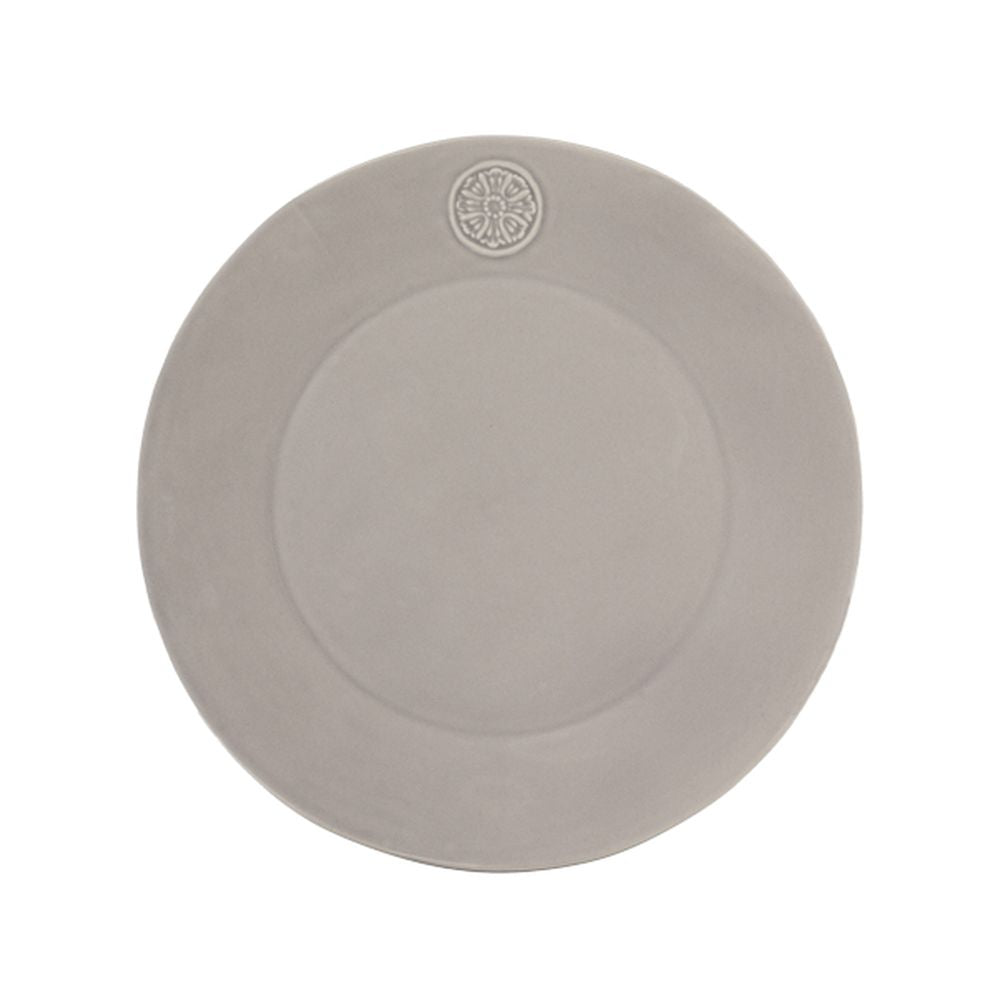 Gerson Companies 11.5'' Dinner Plate, Stone Color, Set of 4