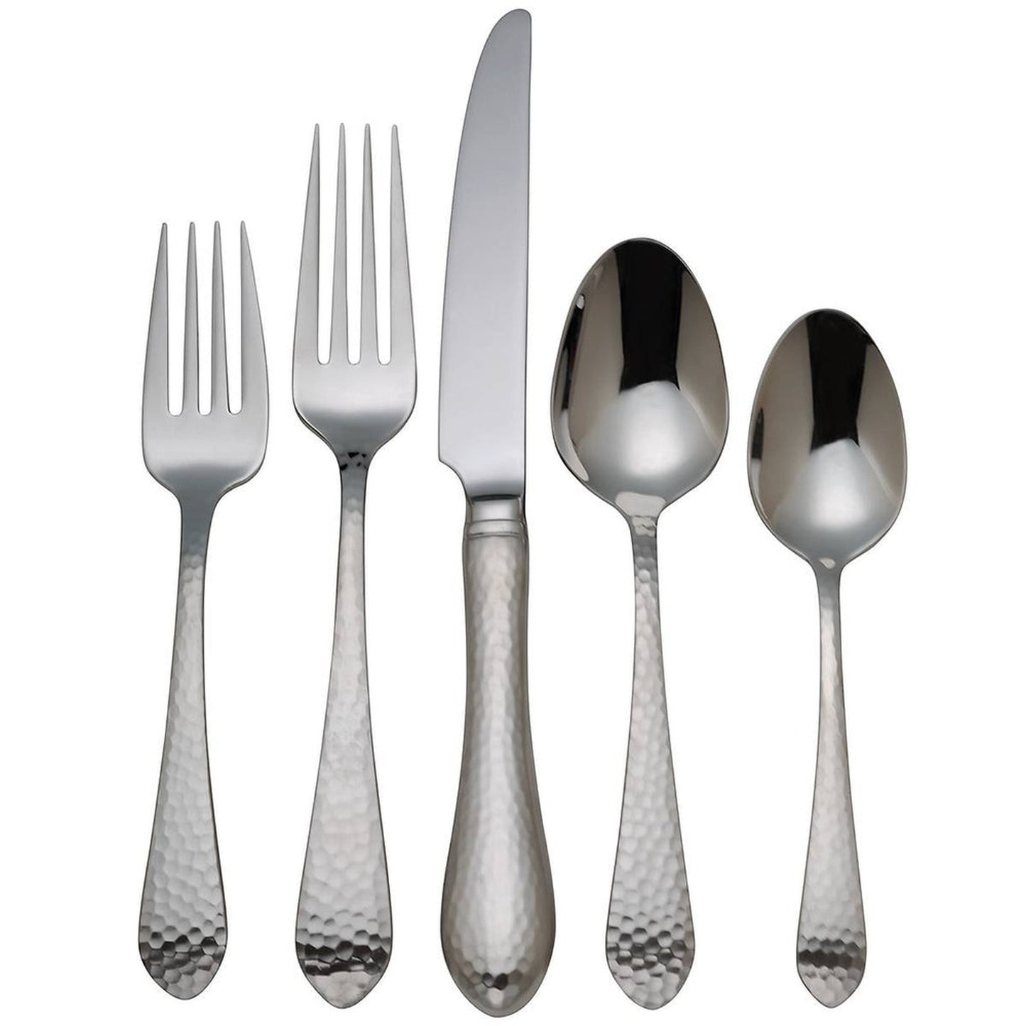 Reed And Barton Hammered Antique 5-Piece Place Setting