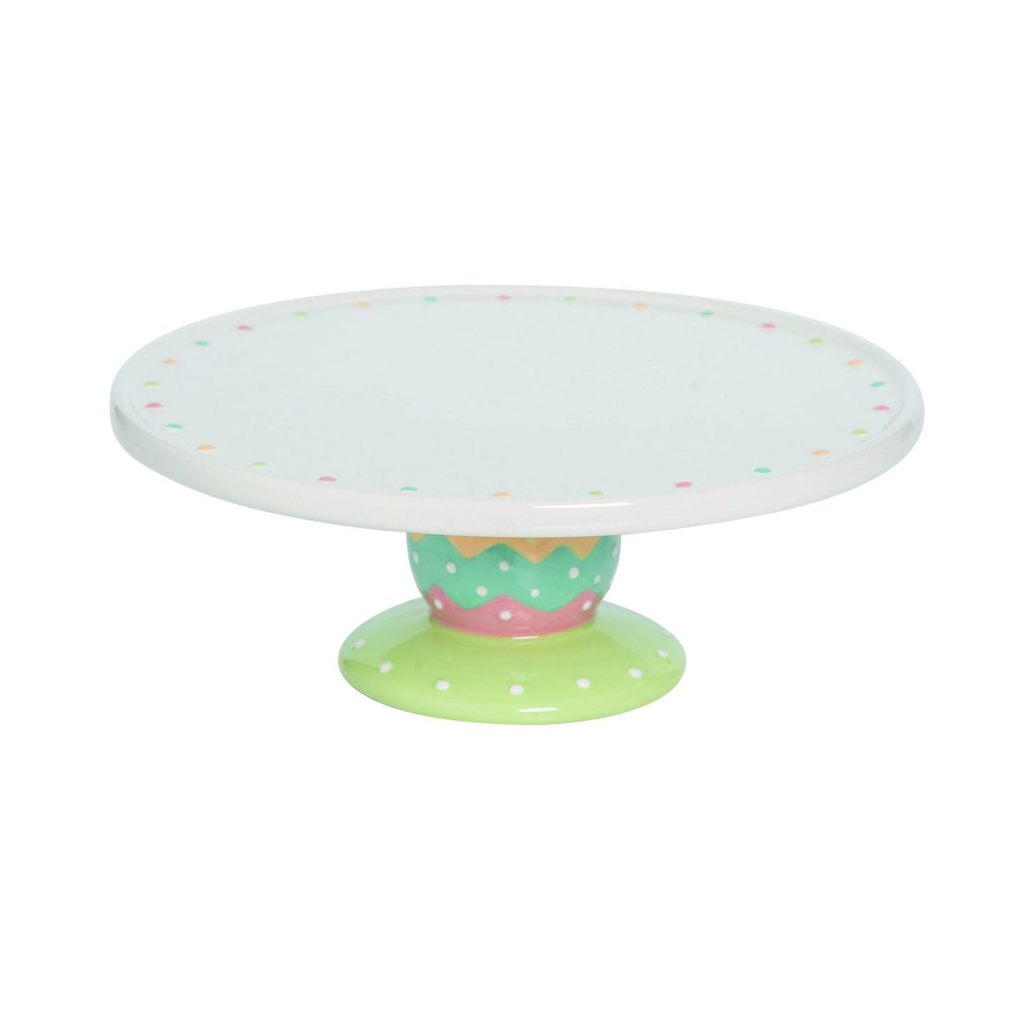 Transpac Dolomite Easter Dottie Cake Stand