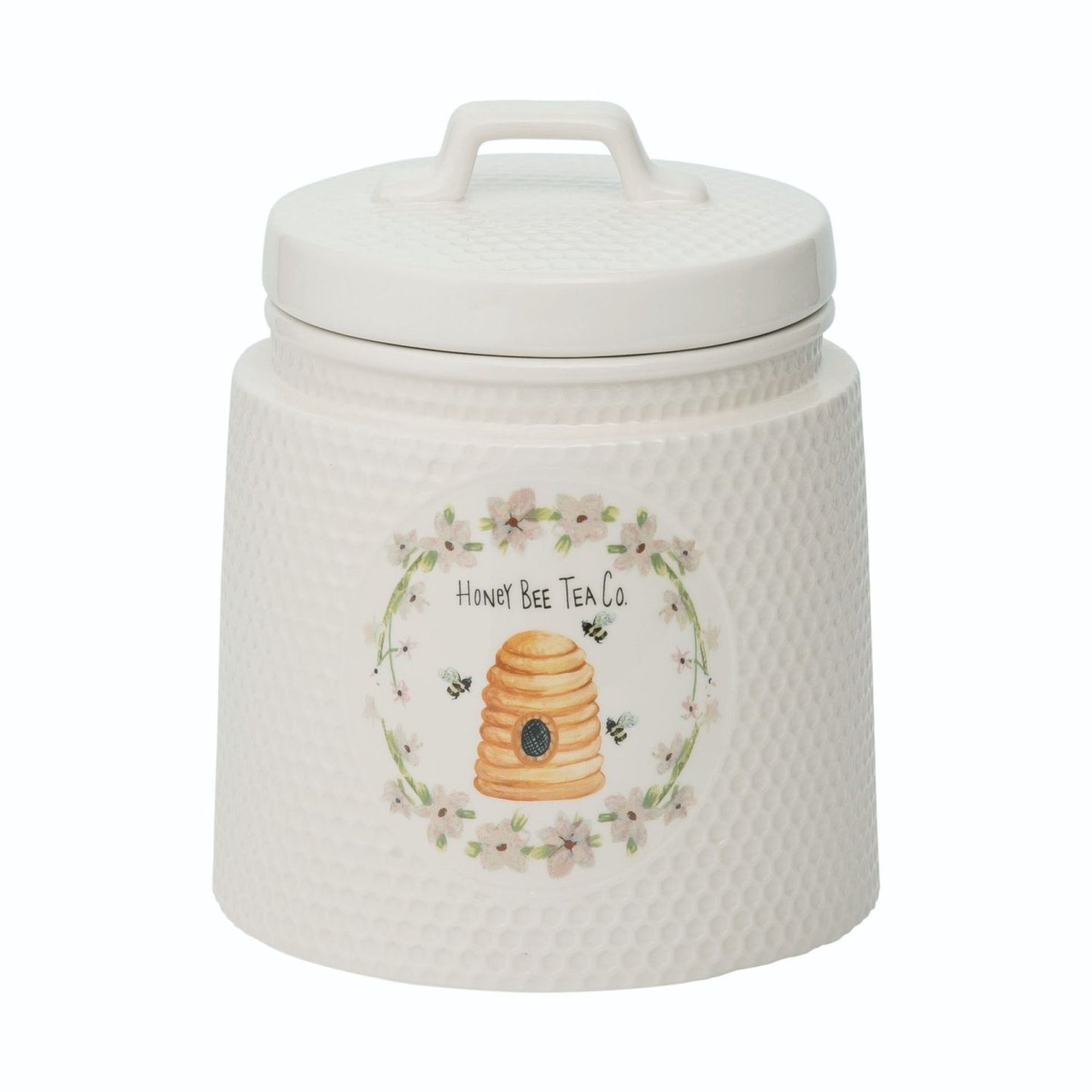 Transpac Dolomite Honey Bee Tea Co. Cookie Jar
