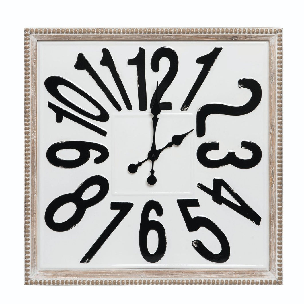 Transpac Metal Wall Clock Decor
