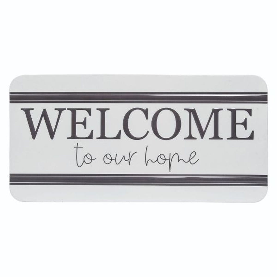 Transpac Metal Embossed Welcome Decor