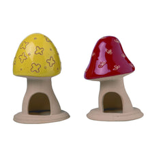 Load image into Gallery viewer, Transpac Terra Cotta Toadstool Critter House, Set Of 2, Assortment