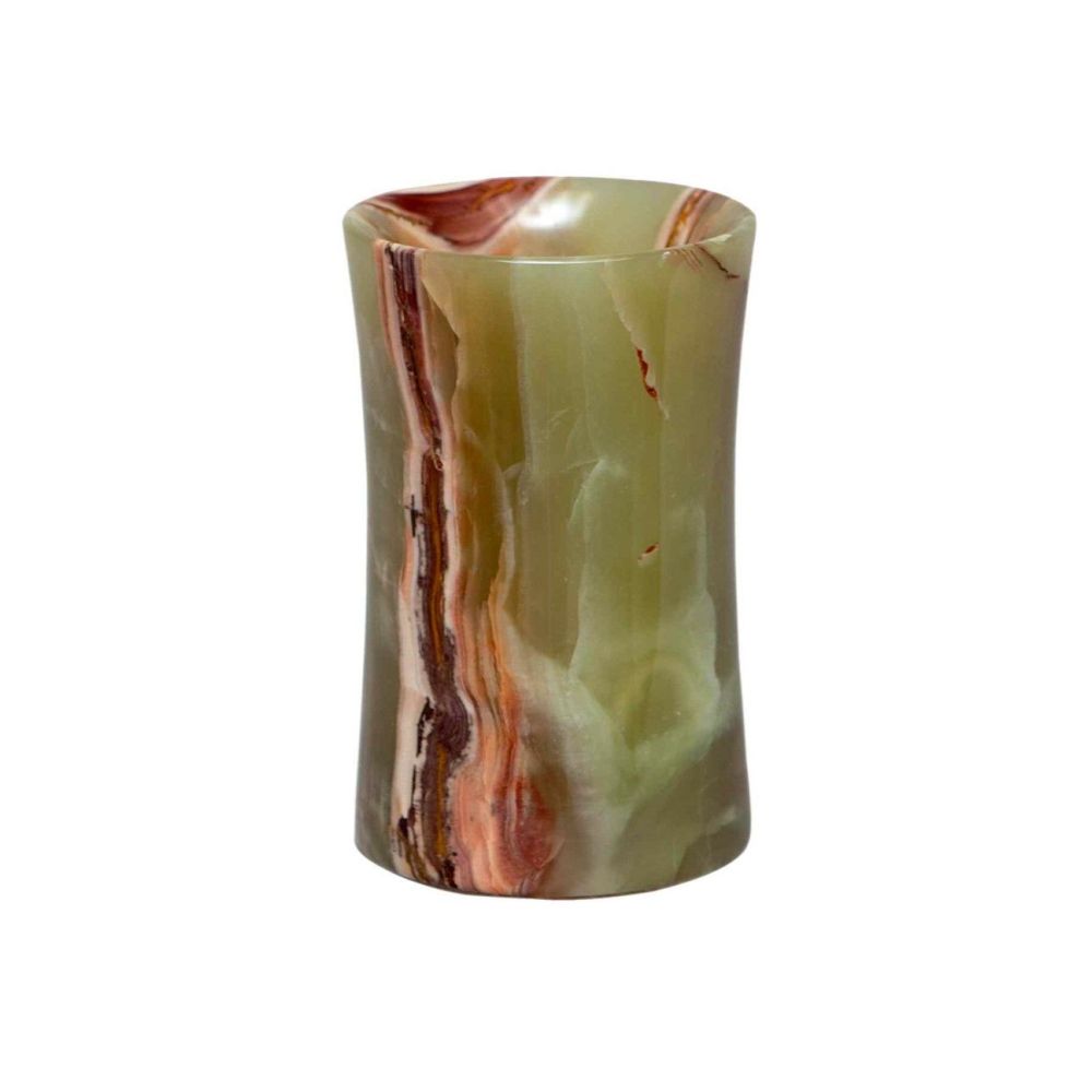 Marble Crafter Vinca Collection Whirl Green Onyx Tumbler