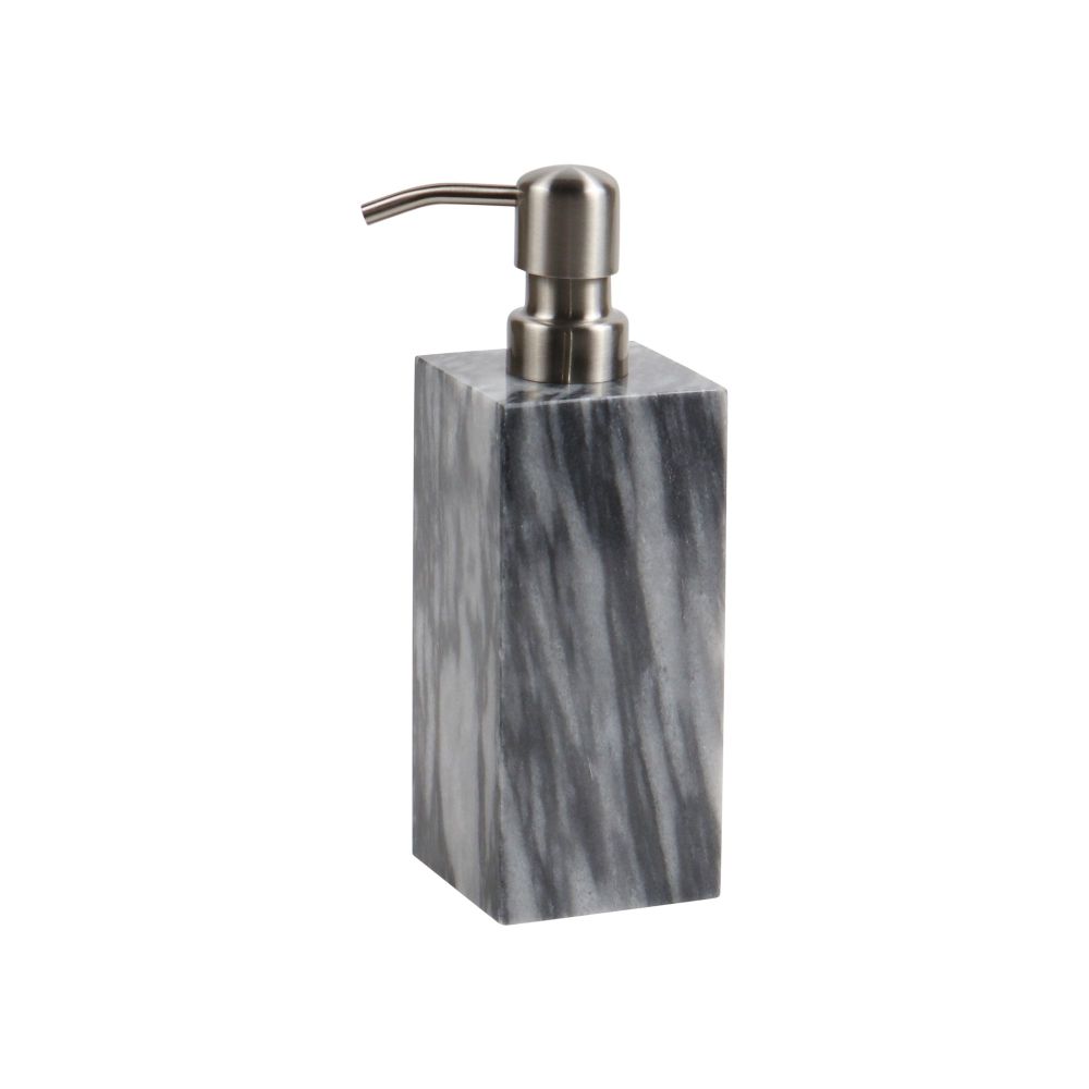 Marble Crafter Myrtus Collection Cloud Gray Square Soap Dispenser