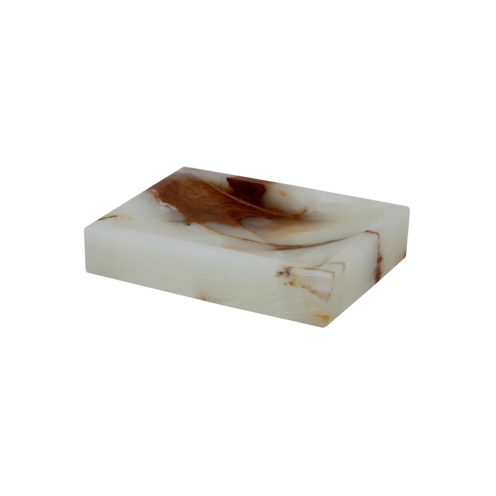 Marble Crafter Myrtus Collection Light Green Rectangular Soap Dish