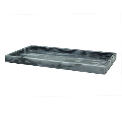 Marble Crafter Myrtus Collection Cloud Gray  Marble Amenity Tray