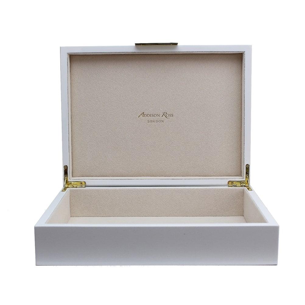 Addison Ross 9x12 Lacquer Box with Gold by Addison Ross