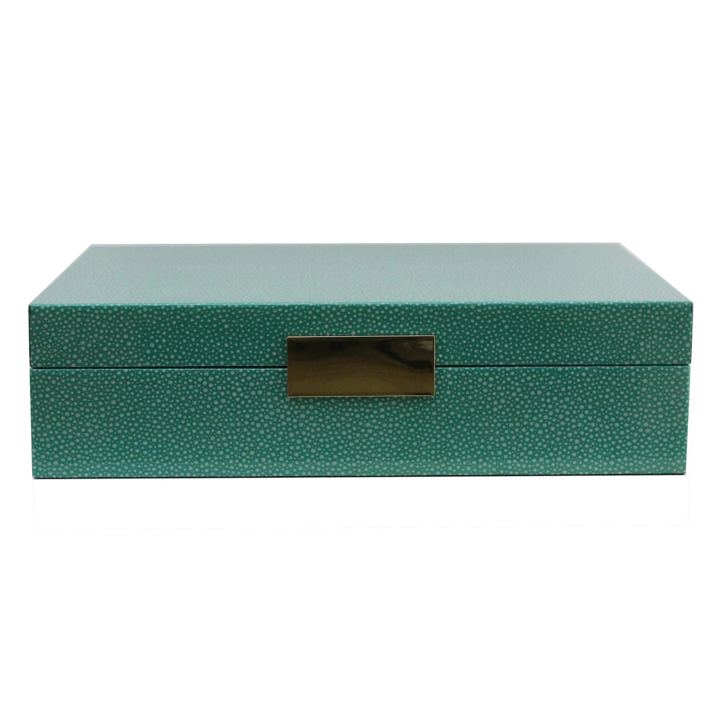 Addison Ross 8x11 Large Shagreen Lacquer Box with Gold by Addison Ross