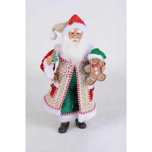 Karen Didion Whimiscal Gingerbread Santa Figurine