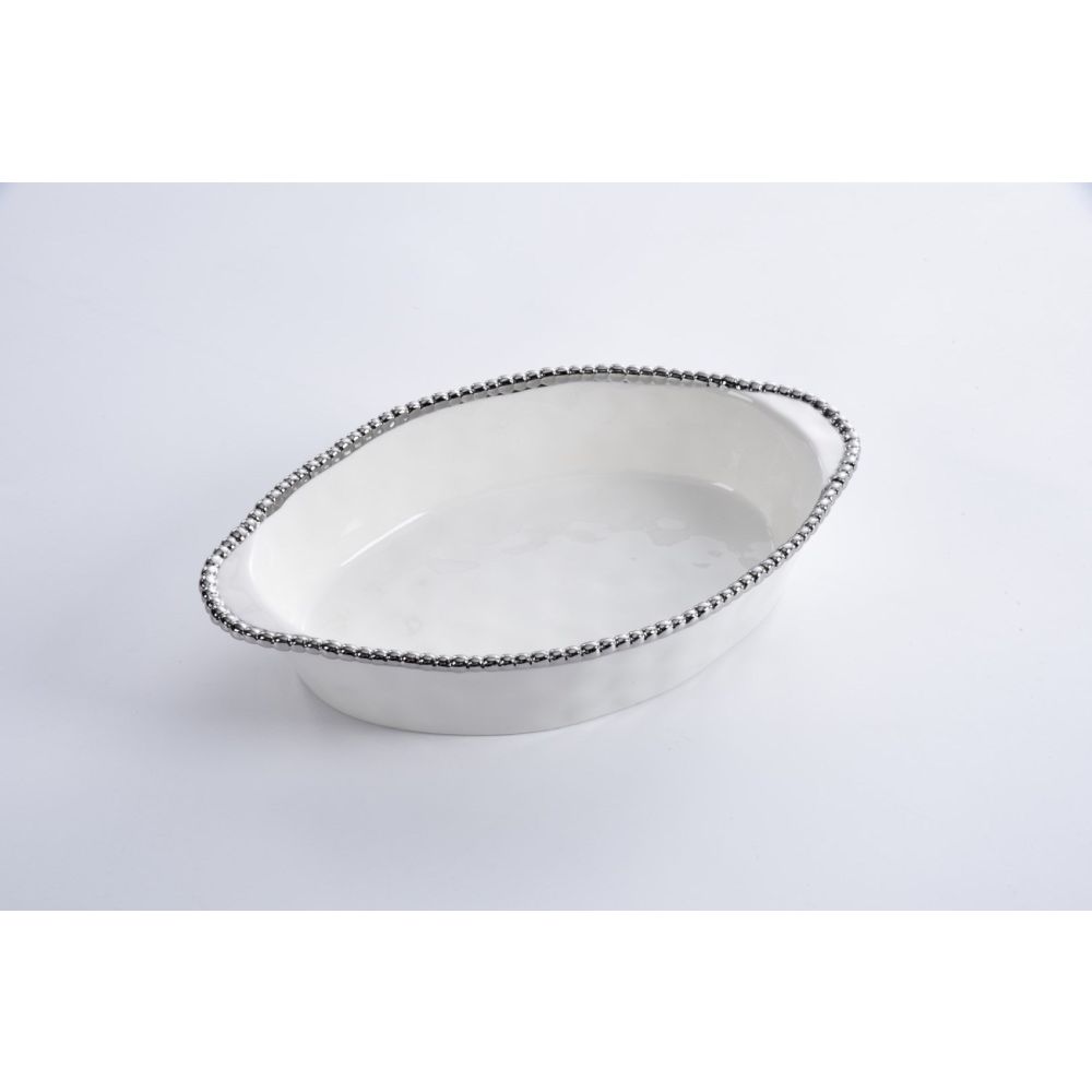 Pampa Bay Salerno Oval Baking Dish, Porcelain, 9.25 x 14.75 inches