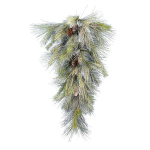 Vickerman 36" Frosted Myers Pine Artificial Christmas Teardrop, Unlit