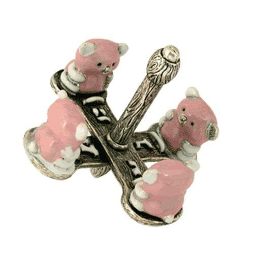 2" Pink Teddy Bear Dreidel By Quest Gifts by Quest Collection