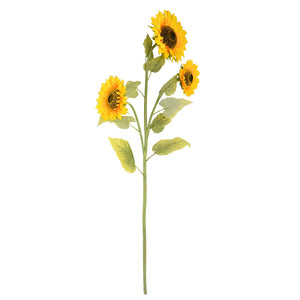 Vickerman 53" Artificial Yellow Sunflower Spray