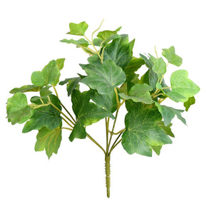 Vickerman 10" Artificial Green Ivy Real Touch Bush, 6 Per Bag