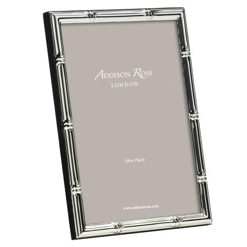 Addison Ross 4x6 Bamboo Silver Picture Frame by Addison Ross