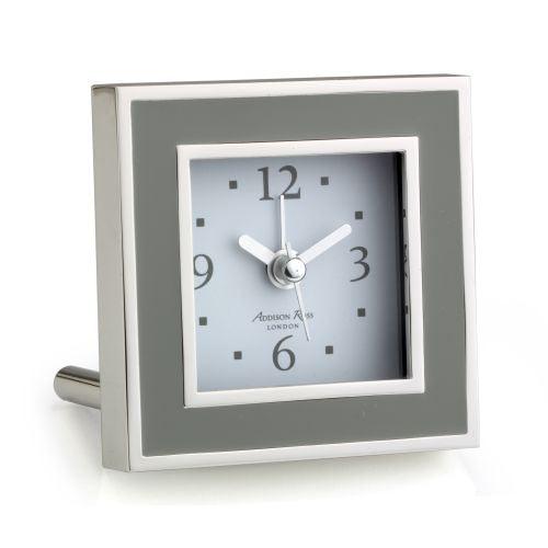 Addison Ross White Enamel Alarm Clock by Addison Ross
