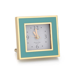 Addison Ross Pale Pink & Gold Square Silent Alarm Clock by Addison Ross