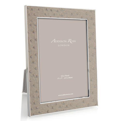 Addison Ross Ostrich Shadow Silver by Addison Ross