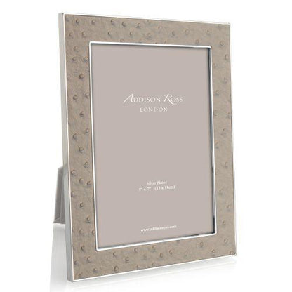 Addison Ross Ostrich Shadow Silver by Addison Ross