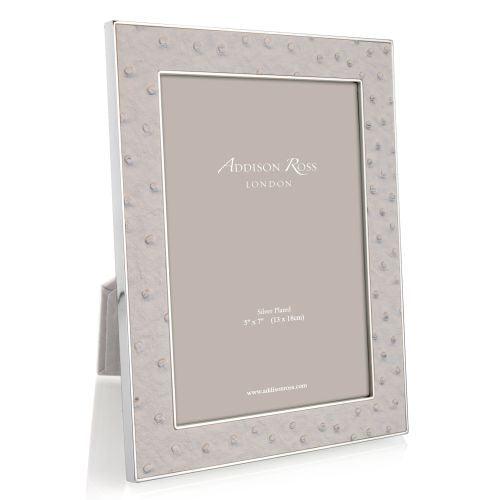 Addison Ross Ostrich Mist Silver by Addison Ross