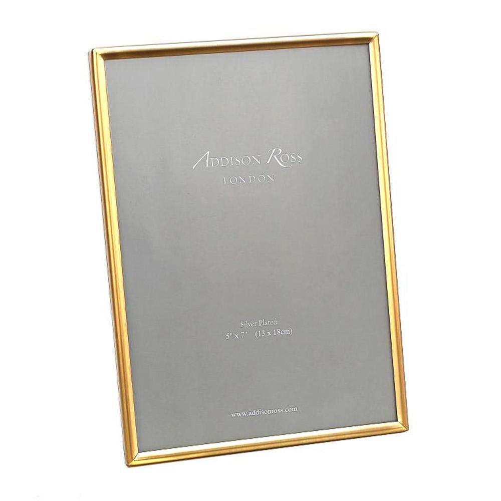 Addison Ross 8x10 Thin Fine Gloss Gold Plated Picture Frame by Addison Ross
