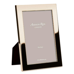 Addison Ross 4x6 Gloss Gold Plated Picture Frame with Square Corners by Addison Ross