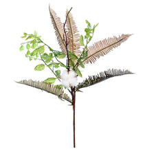 Load image into Gallery viewer, Vickerman Artificial Green Fern Cotton Spray Includes 2 Sprays Per Pack