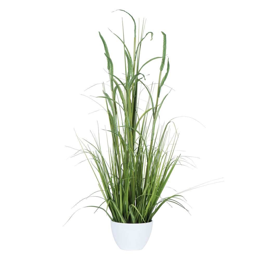 Vickerman Artificial Green Potted Bamboo And Grass