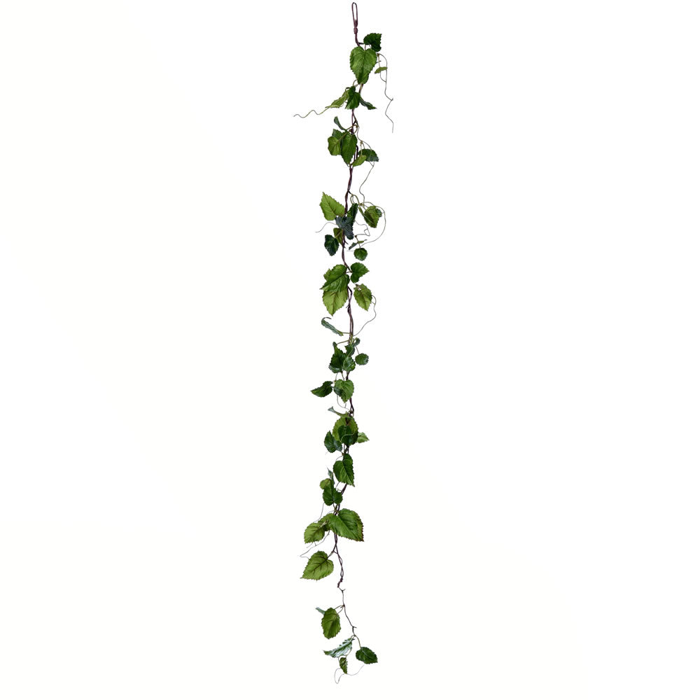 Vickerman 56" Artificial Green Hop Leaf Garland, Pack of 2, Polyester