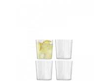 Load image into Gallery viewer, LSA International Set of 4 Gio Line Tumbler, Line Design, Glass