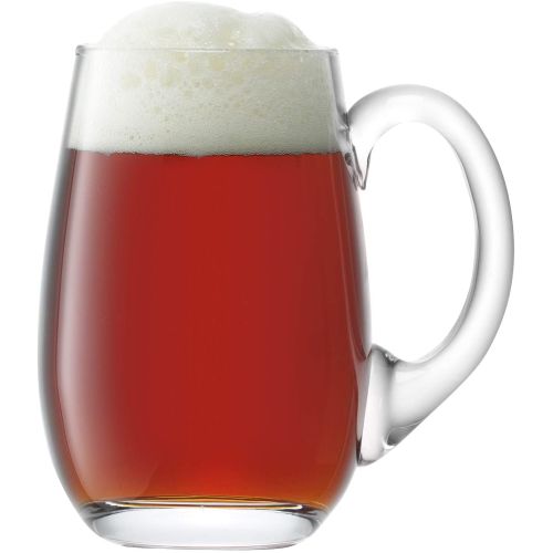 LSA International Bar Beer Tankard Curved 25 Oz Clear