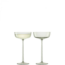 Load image into Gallery viewer, LSA International Set of 2 Theatre Champagne Saucer, 6.4 Fl Oz, Braid, Glass