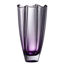 Load image into Gallery viewer, Galway Amethyst Dune Square Vase, Crystal