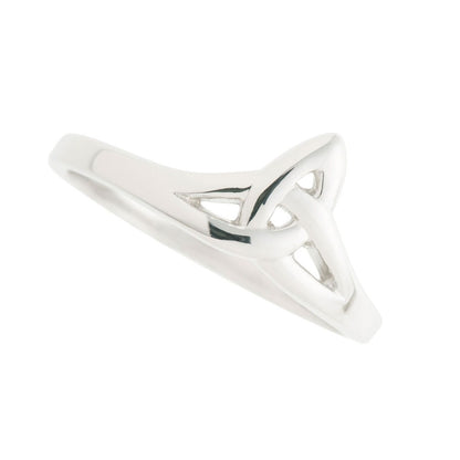 Galway Trinity Knot 925 Sterling Silver Ring - Rhodium Plated