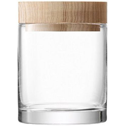 LSA International Lotta Container & Ash Lid Clear