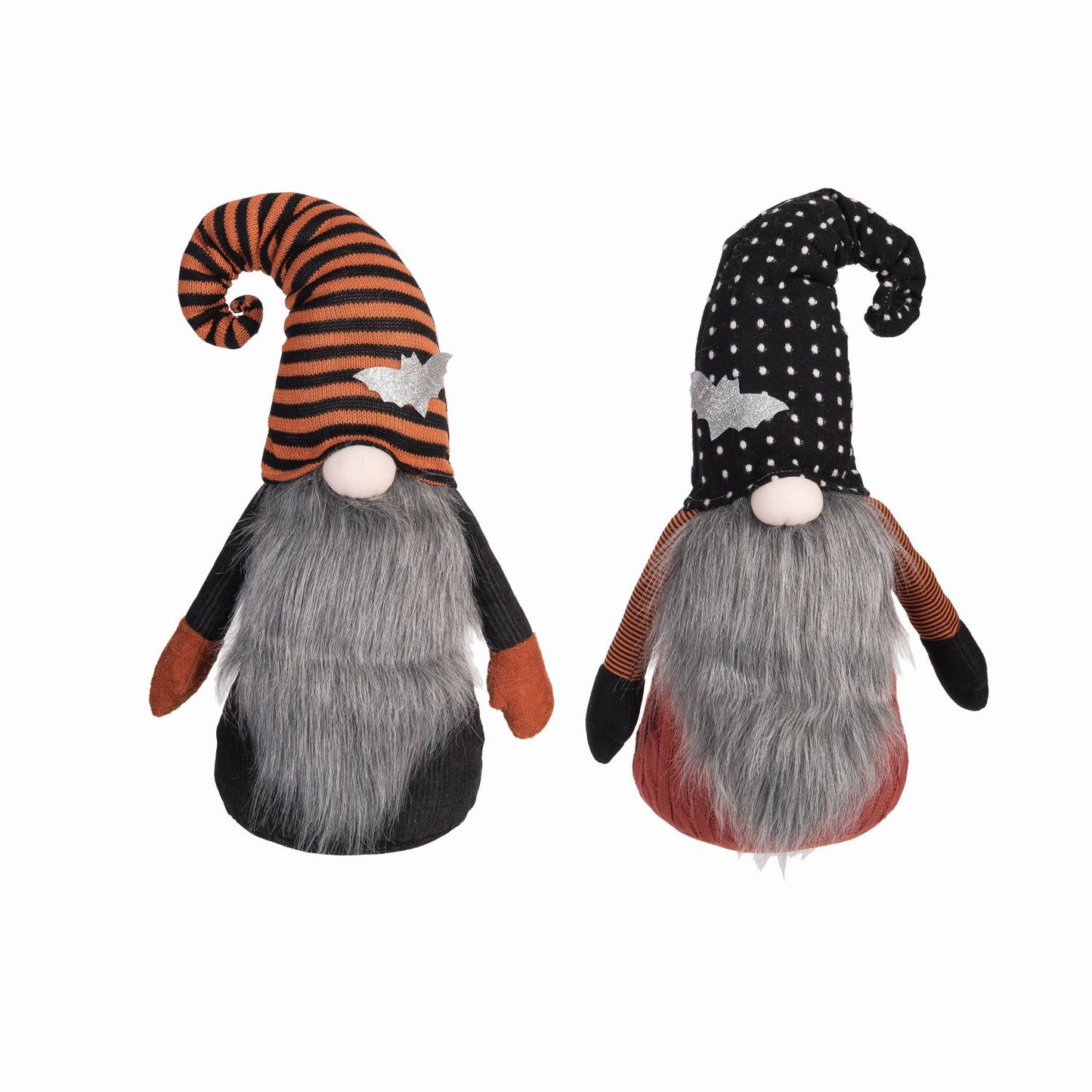 Transpac Plush Gnome With Hat Sitter, Set Of 2, Assortment