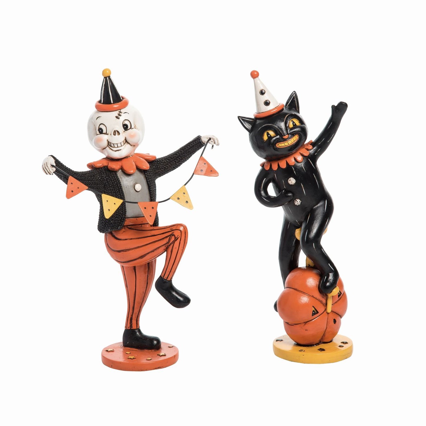 Transpac Resin Halloween Parade Figurine, Set Of 2, Assortment