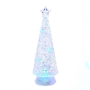Kurt Adler 13" Battery-Operated Light Up Christmas Tree With Water Tablepiece