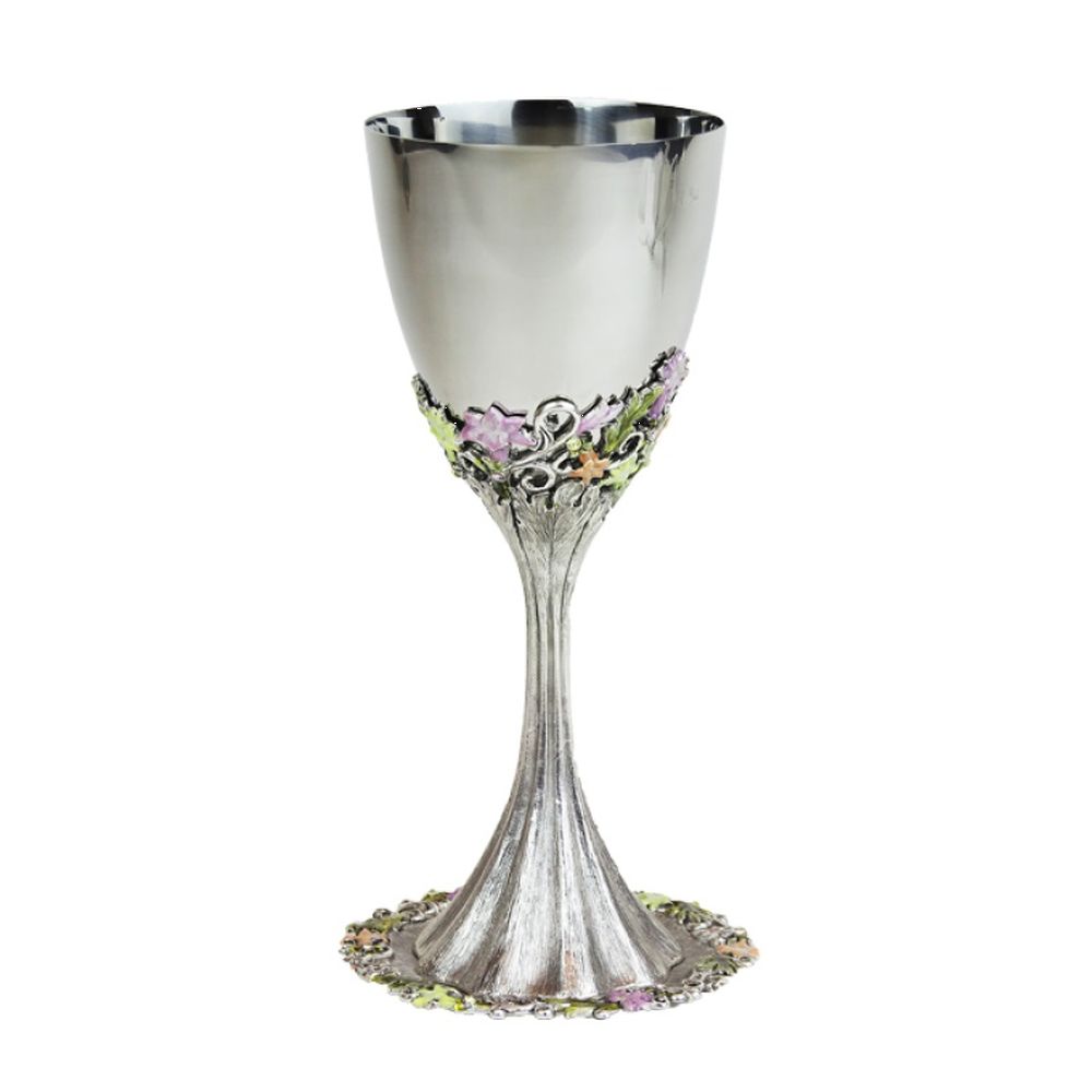 Quest Collection Freesia Kiddush Cup & Tray