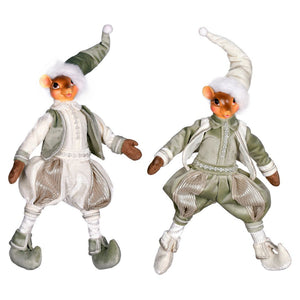 Vickerman 14" Jewel-Tide Greetings Collection Mouse Doll, 2 Pack