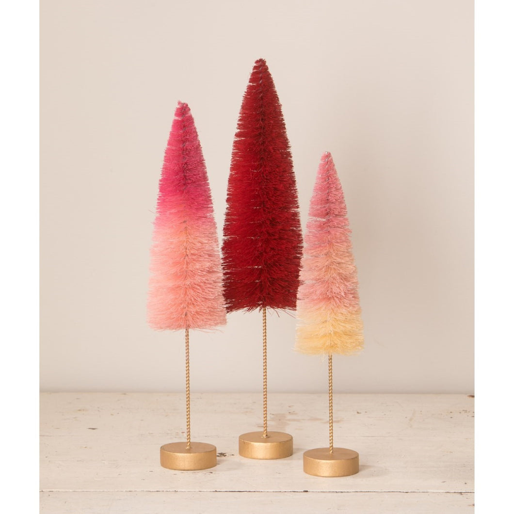 Bethany Lowe Valentine's Day Ombre Trees Set Of 3