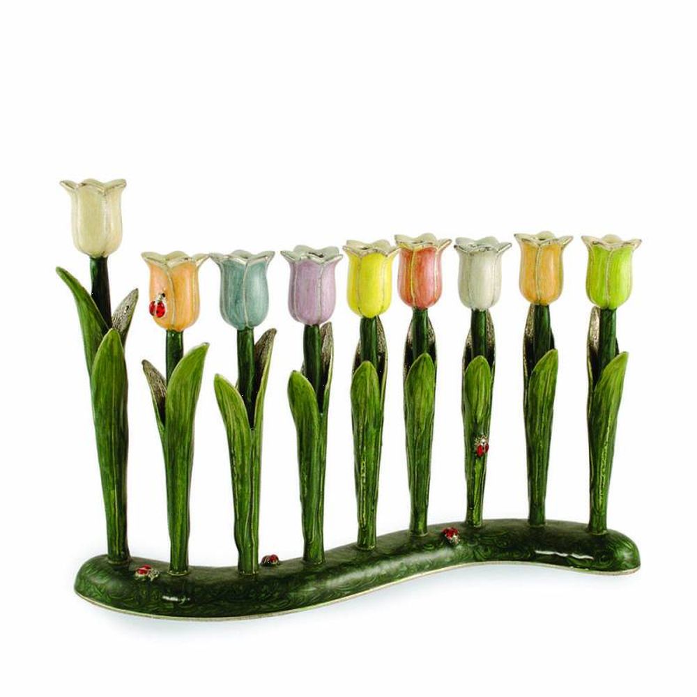 Quest Collection Tulip Menorah Multicolored