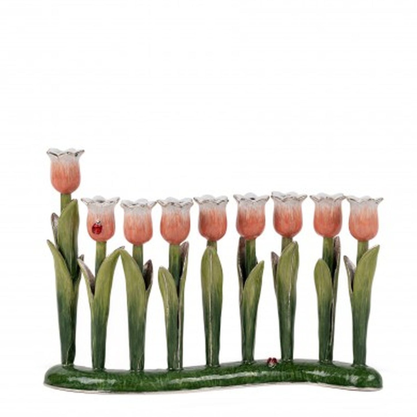 Quest Collection Tulip Menorah- Pink