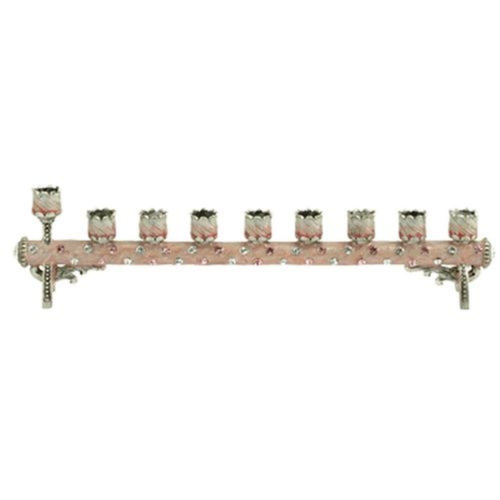 8' Hand Painted Petite Cylindrical Menorah By Quest Gifts by Quest Collection