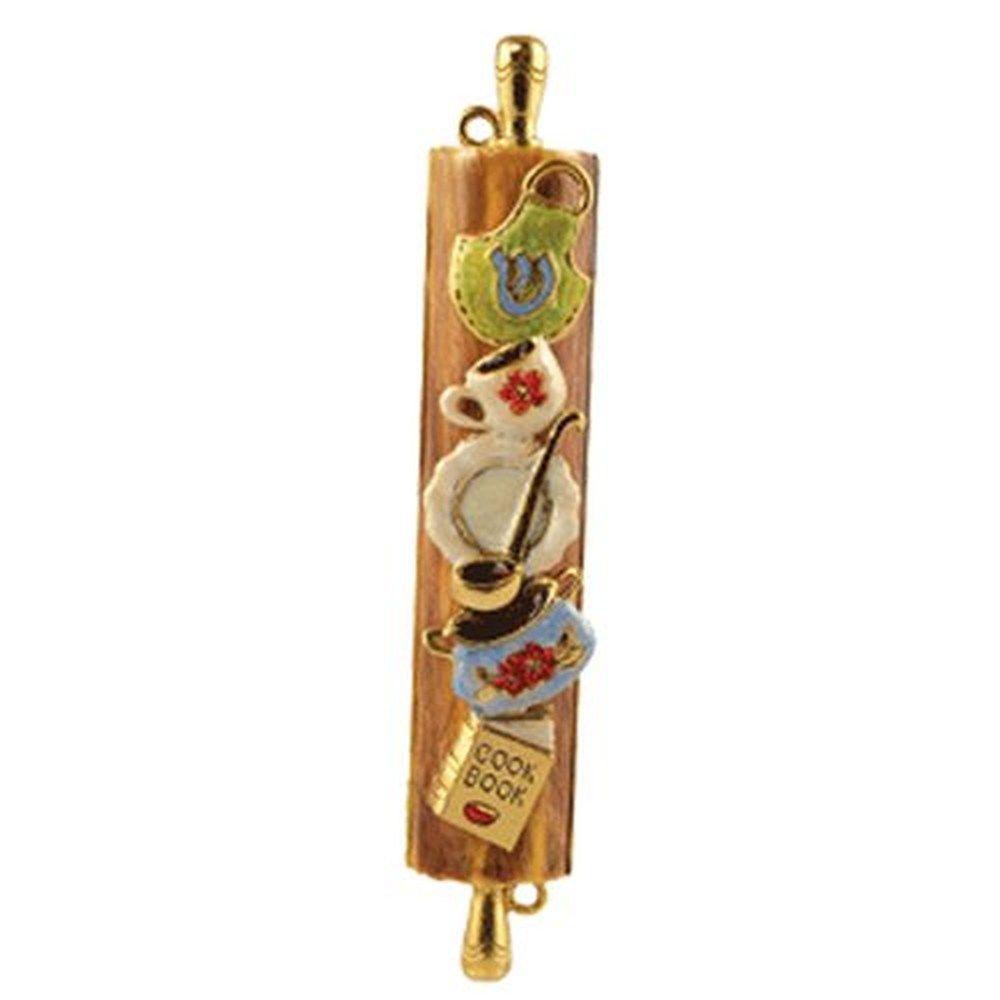 4.75" Hand Painted Kitchen Mezuzah By Quest Gifts by Quest Collection