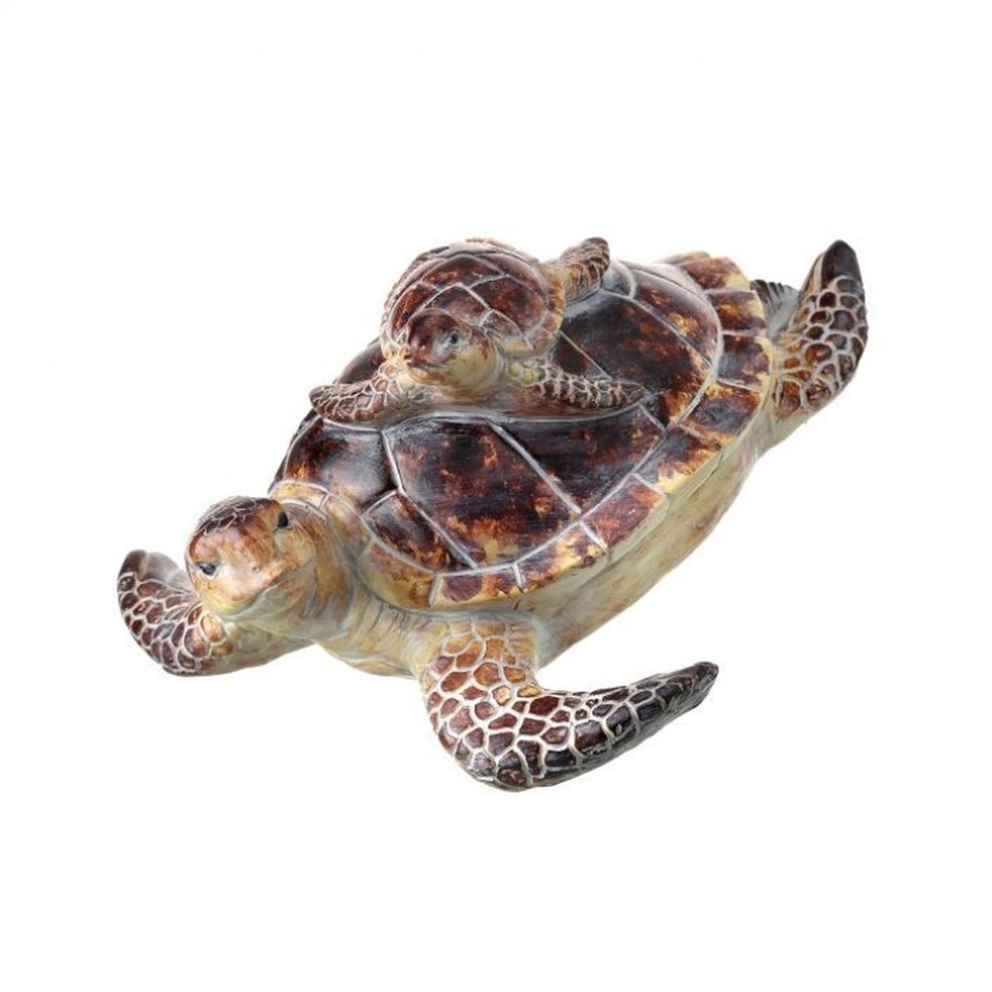 Regency International Resin Sea Turtle with Baby 8.5" Tabletop Décor