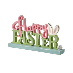 Regency International Resin 'Happy Easter' Sign 9"L.